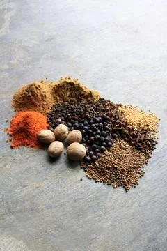 Mixed spices Stock Photos