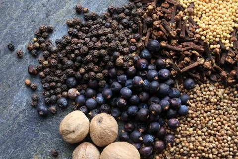Mixed spices Stock Photos