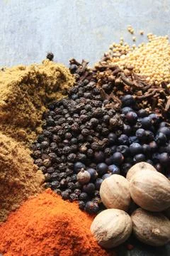 Mixed spices Stock Photos