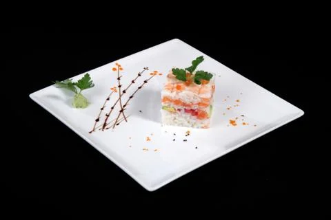 Mixed sushi c Stock Photos