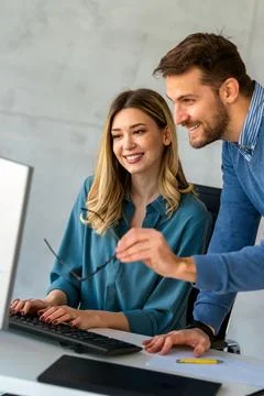Mixed team of software engineers brainstorming ideas. Diverse app developer.. Stockfoto's
