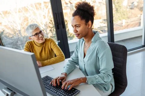 Mixed team of software engineers brainstorming ideas. Diverse app developers 스톡 사진