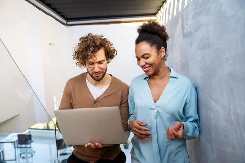 Mixed team of software engineers brainstorming ideas. Diverse app developers 스톡 사진