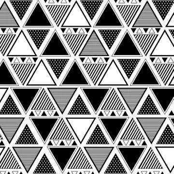 Mixed Triangle pattern Stock Illustration