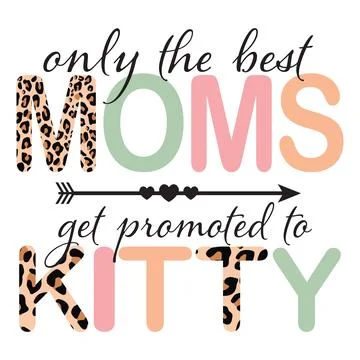 A mixed typography with hand-drawn cursive and bold block letters leopard pri Stock Illustration