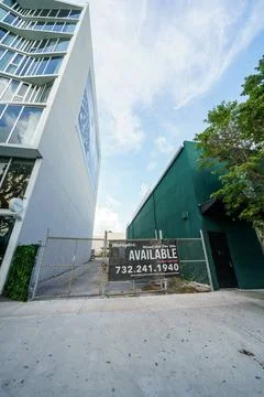 Mixed use development site available Miami Design District Miami, FL, USA ... Stock Photos