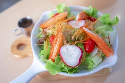 Mixed vegetable salad Stock Photos