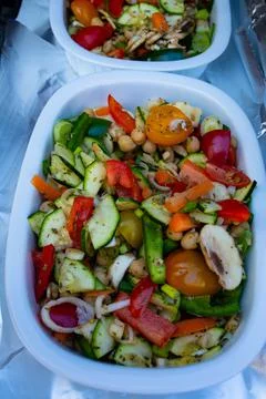 Mixed vegetables from the grill Stock Photos