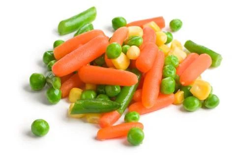 Mixed vegetables on white background Stock Photos