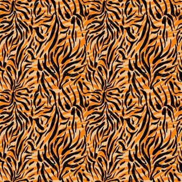 Mixed zebra seamless pattern. Stock Illustration