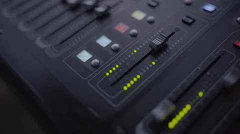 Mixer audio sound studio slog video Stock-Footage 67407059