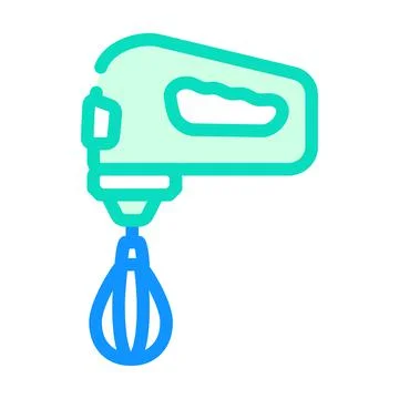 Mixer beating color icon vector illustration Stock Illustration