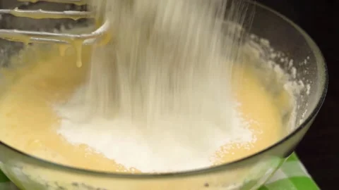Mixer beats the dough Stock Footage 156693310