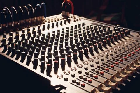 Mixer board Stock Photos