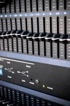 Mixer console Stock Photos