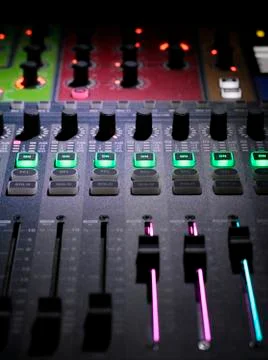 Mixer DJ panel Stock Photos