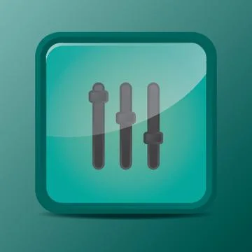 Mixer Equalizer Button 스톡 일러스트
