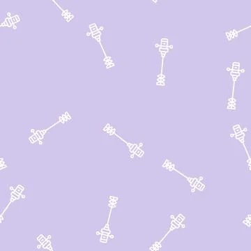 Mixer equipment line seamless pattern Stock Illustration