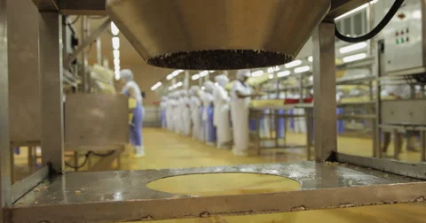 Mixer For Fish Before Packaging In Cans (4K) Stock Footage 60932429