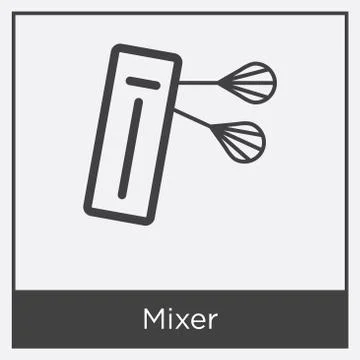 Mixer icon isolated on white background Free Stock Illustration