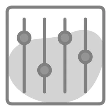 Mixer Icon. User interface Vector Illustration, As a Simple Vector Sign and.. Stockillustratie