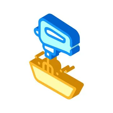 Mixer kitchen tool isometric icon vector illustration Stockillustratie