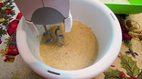 Mixer kneads the dough Stock Footage 103192541