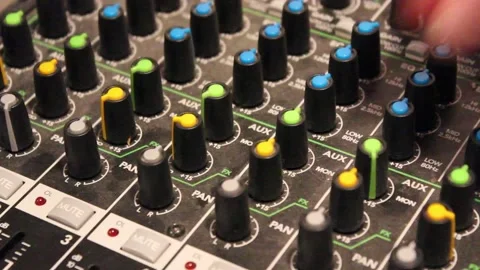 Mixer Knob Adjustment Stock Footage 237646190