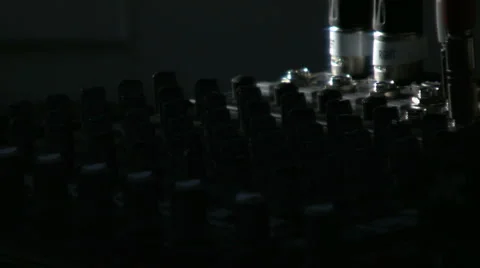 Mixer Lighting Pass Down Stock Footage 941776