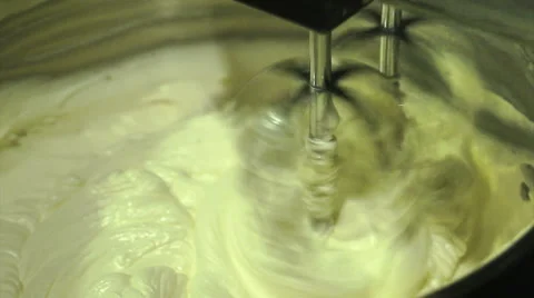 Mixer mixing creme. Bakery.  Stock Footage 47133628