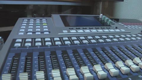 The mixer Panel to create electronic music. Stock Footage 130258490