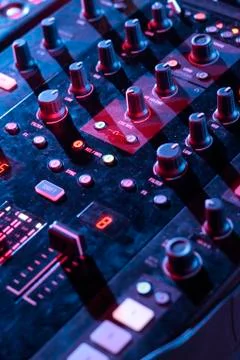 Mixer Panel cursor Stock Photos