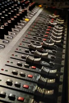 Mixer panel Stock Photos