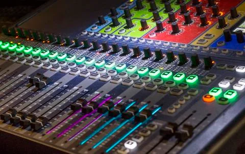 Mixer Panel Stock Photos