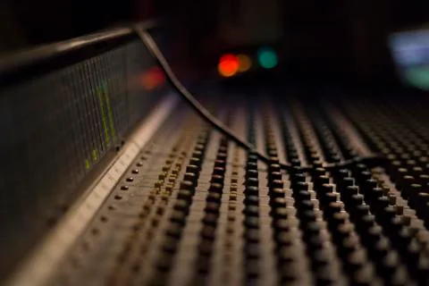 Mixer panel Stock Photos
