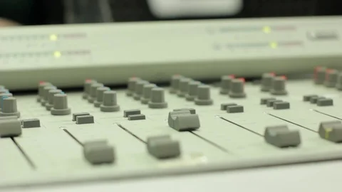 Mixer in the radio Studio Video stock 70671022