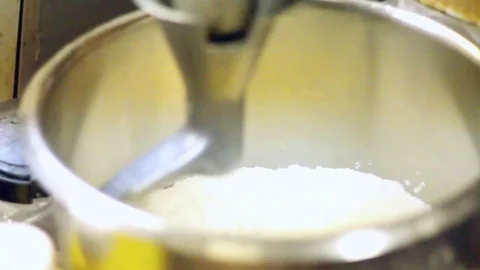 Mixer in Restaurant Kitchen Stock Footage 79129108