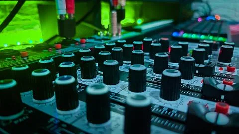 Mixer sounds system Fotos de archivo
