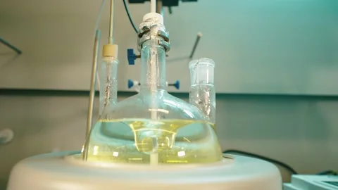 Mixer stirrer with fast moving stir bar. Stock Footage 166550497