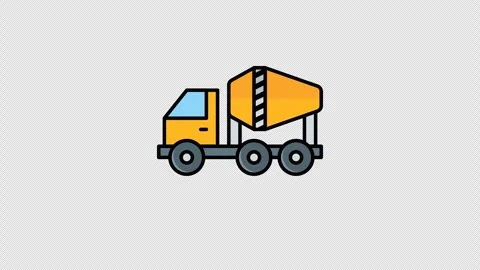 Mixer Truck Stock Footage 290958933