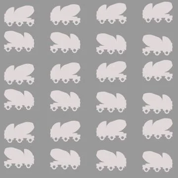 Mixer truck vector pattern. 스톡 일러스트