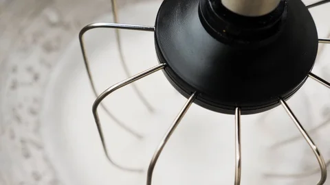 Mixer whips up egg white Stock Footage 129083266