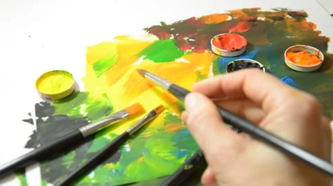 Mixin colors Stock Footage 45162950