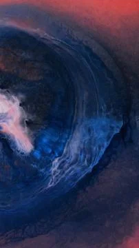 Mixing alcohol ink to create abstract art fragments on canvas Foto stock