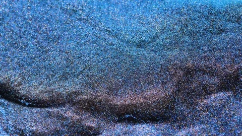 Mixing alcohol ink in macro view reveals colorful patterns and textures Stock Footage 344722484