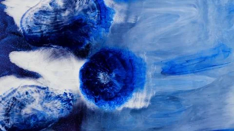 Mixing alcohol inks and epoxy resin in various colors for art projects Stock Illustration