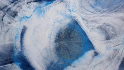 Mixing alcohol inks and epoxy resin in a close-up view of colored patterns Stockillustratie