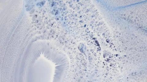 Mixing alcohol inks with epoxy resin in a creative art process Stock Illustration