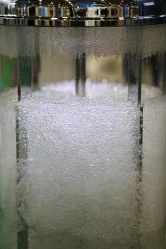 Mixing and aerating process Stock Photos