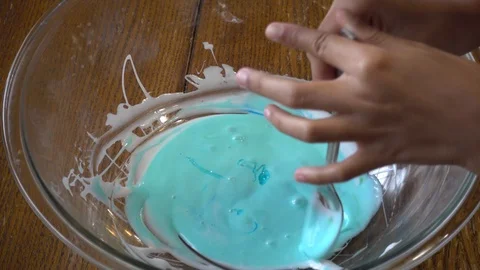 Mixing and making slime Stock-Footage 94193759